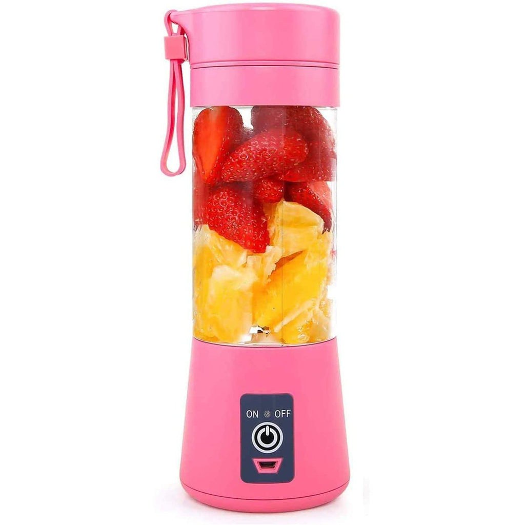 Portable Personal Blender/Juicer for Smoothies & Shakes USB Powered Pink-Techville Store
