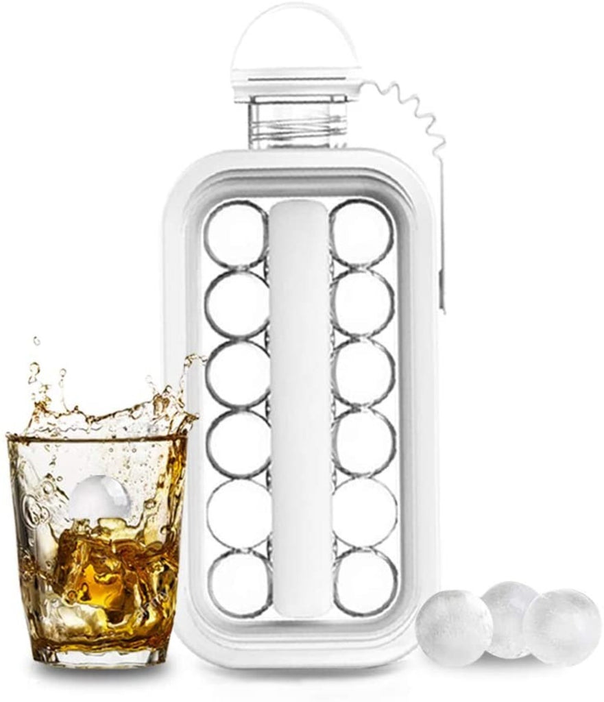 Ice Balls Bottle 2 in 1 (A kettle and an Ice Balls Tray) Ice Maker for 17 Ice Balls - Techville Store