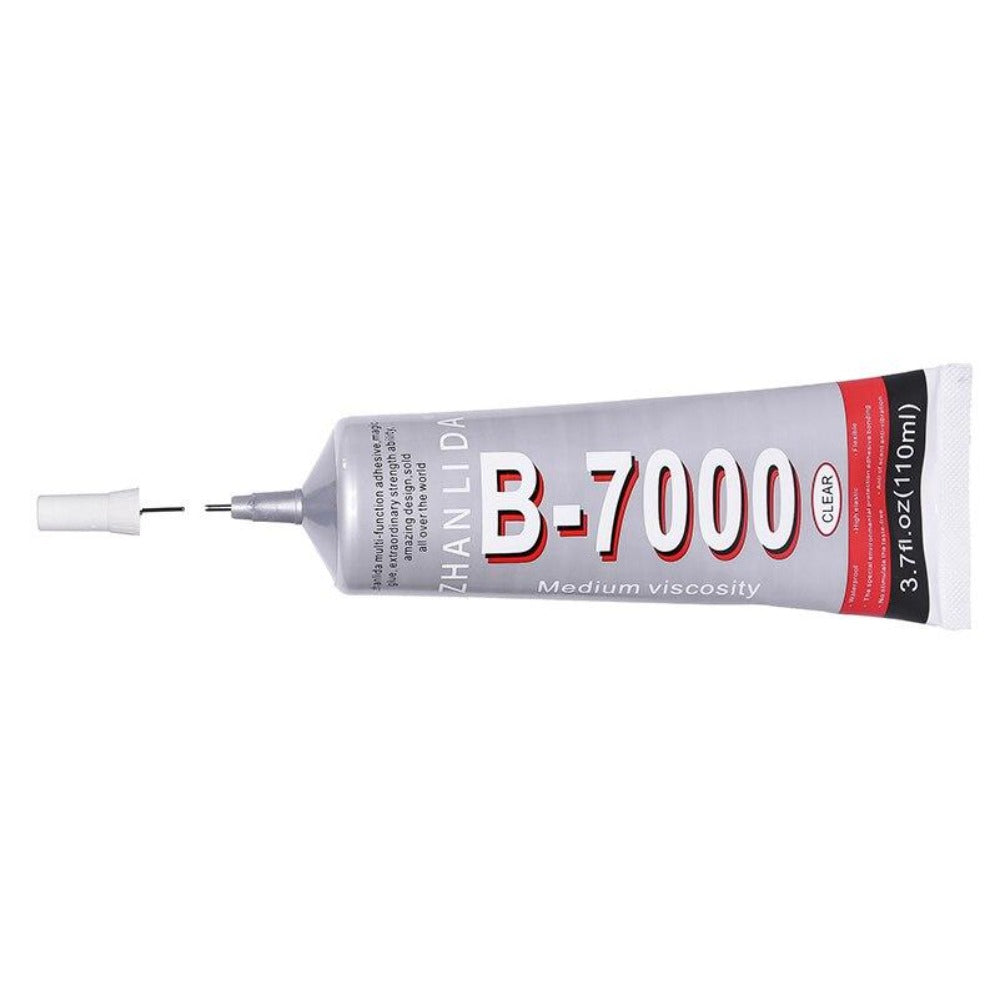 MMOBIEL Pack of 5 B-7000 15 ml Multipurpose High for Industrial Glue Semi Fluid Transparent Adhesive 15 ml 0.51 fl.oz
