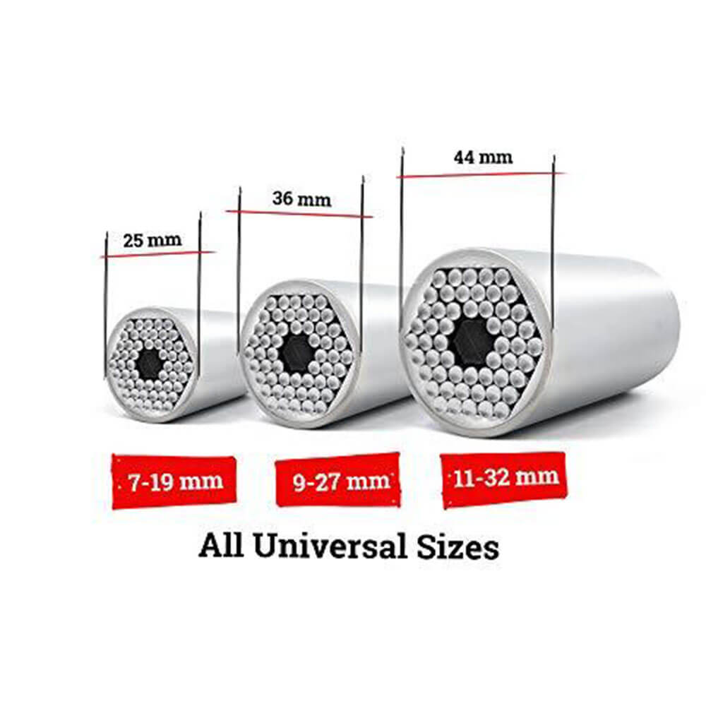 Universal 7mm to 19mm All in One Socket for Ratchet Or Wrench-Techville Store