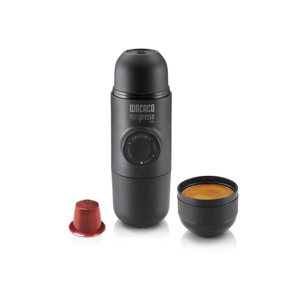 Minipresso NS, Portable Espresso Machine, Compatible Nespresso Original Capsules and Compatibles, Hand Coffee Maker, Travel Gadgets, Manually Operated, Perfect for Camping-Techville Store