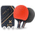 Ping Pong Paddle Set (2-Player Bundle), Pro Premium Rackets, 3 Star Balls, Portable Storage Case-Techville Store