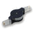 Retractable Ethernet Cat 5 Cable Supporting 10/100/1000 Mbps Gigabit Ethernet | Extends Up to 3 FT!-Techville Store