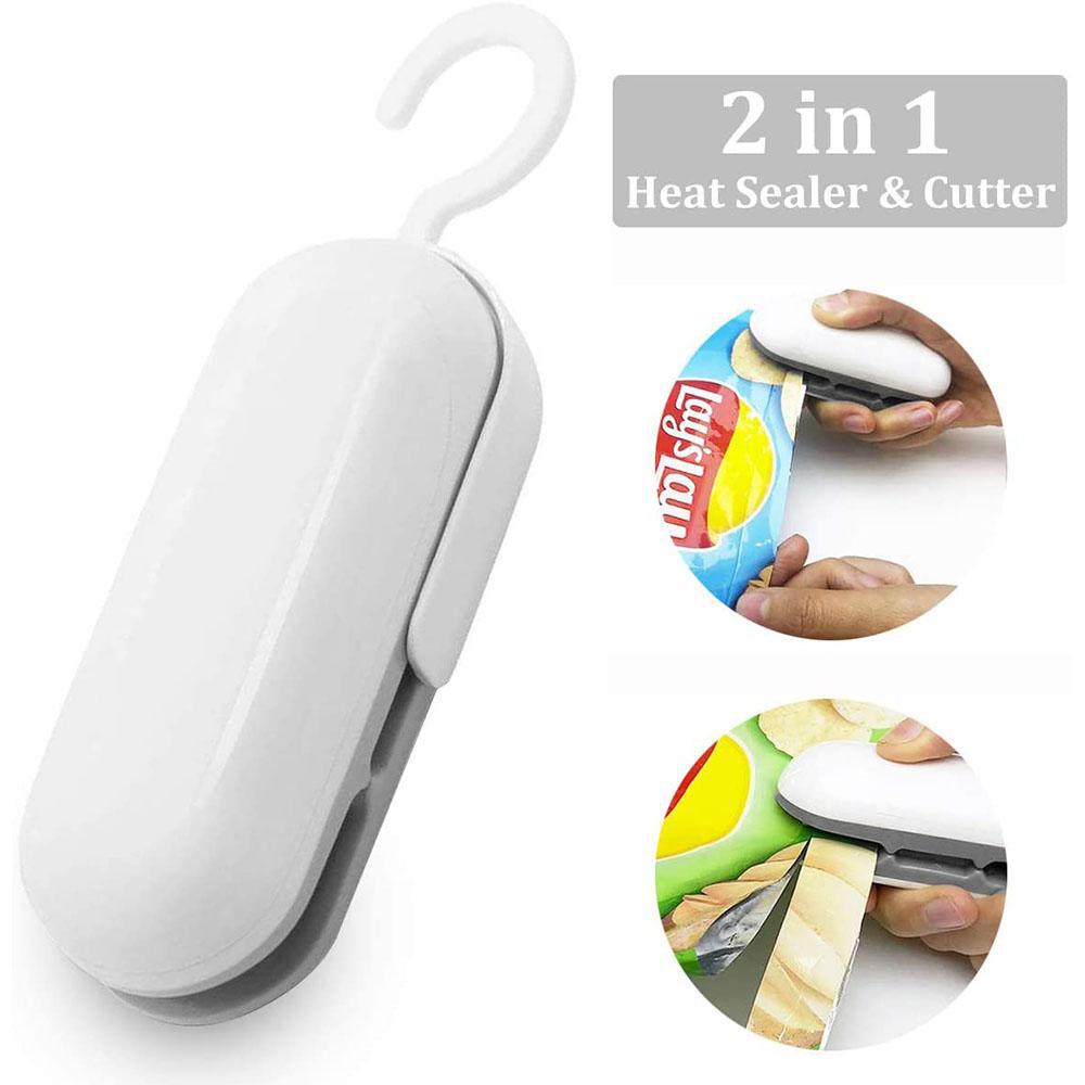 2 in 1 Bag Sealer and Cutter Great For Snack Bags & More!-Techville Store