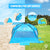 Pop Up Beach Tent Extendable Floor with 3 Windows Plus Carrying Bag - Techville Store